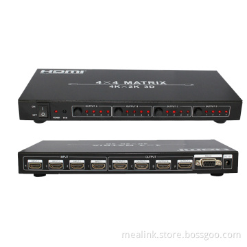 4X4 HDMI 1.4V Matrix with RS232, Edid